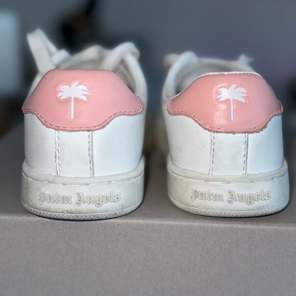 Palm Angels "Palm 1" Sneakers in White/Pink EU size 26 US Kids' size 9 - Picture 7 of 8